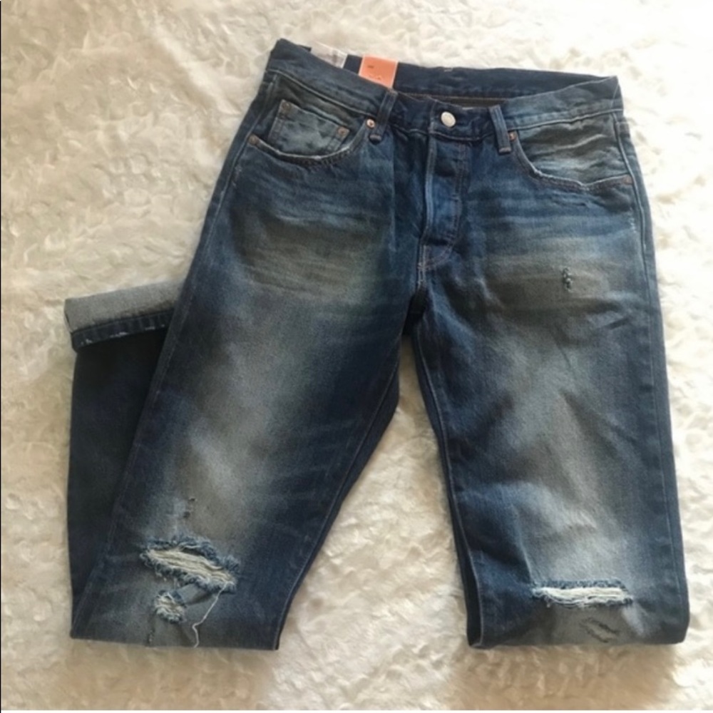 NEW Levi's 501 Selvedge Original Straight Jeans